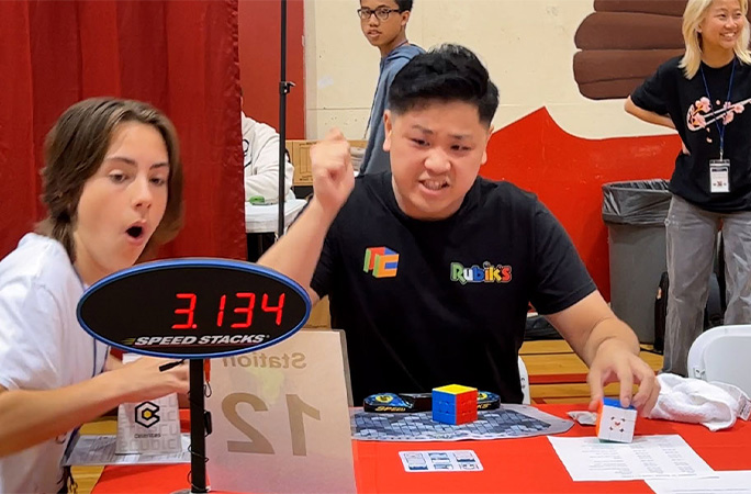 Max setting a world record