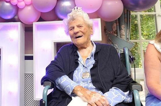 Ethel on her 115th birthday