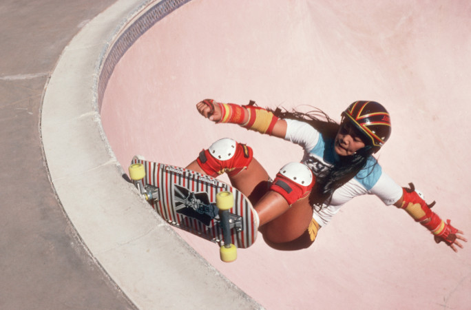 Judi skating as a kid