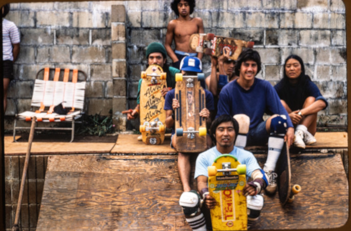 Judi with the male skaters