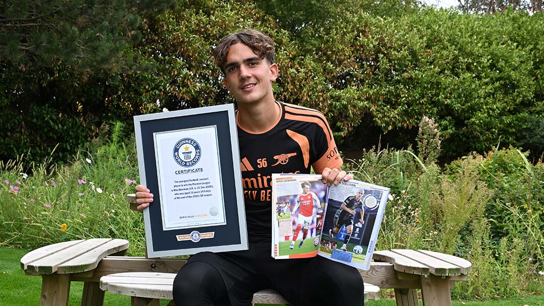 Max Dowman presented with & holding certificates