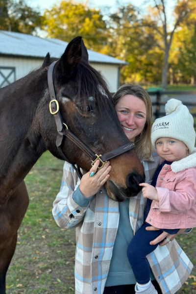 Paige, her daughter, and Fancy