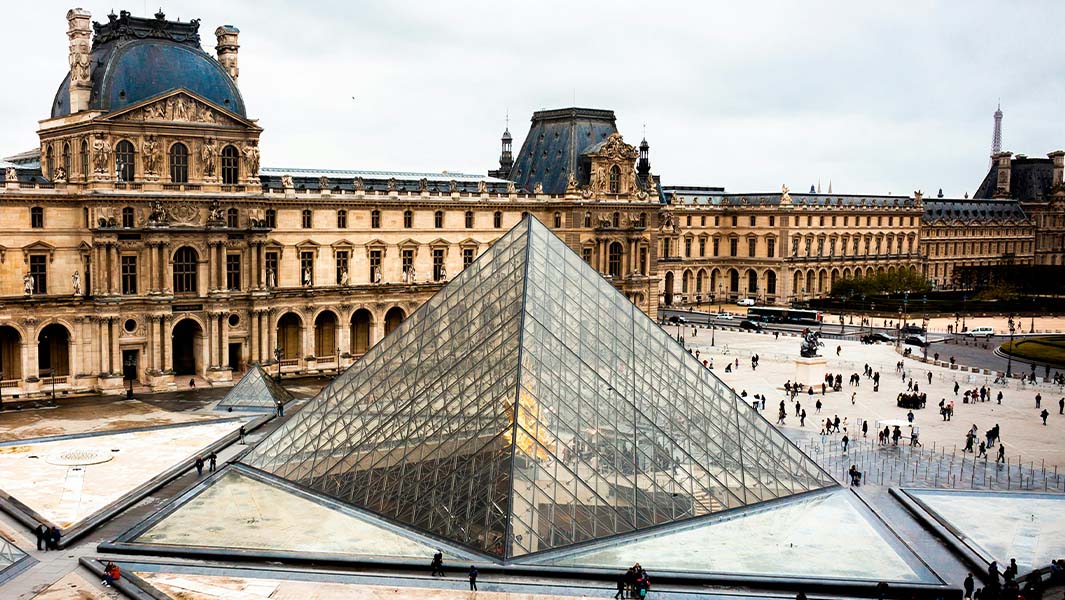 The Louvre in Paris, France