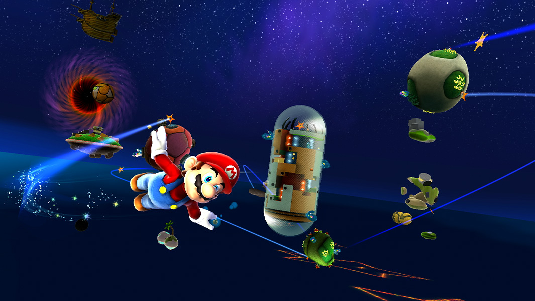 A still from the Super Mario Galaxy 2 re-release on Switch 2