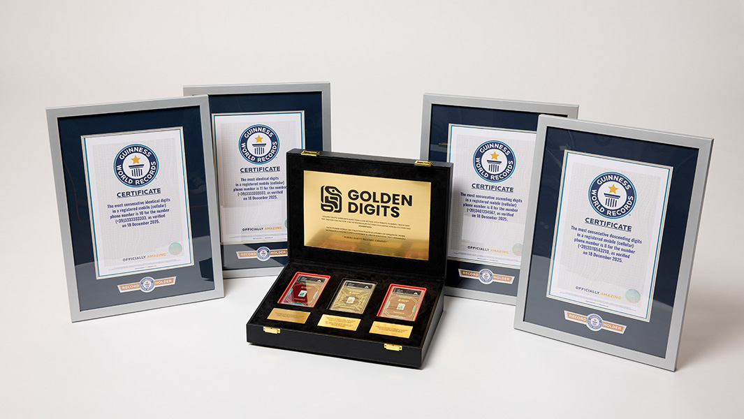 golden digits collection with record certificates