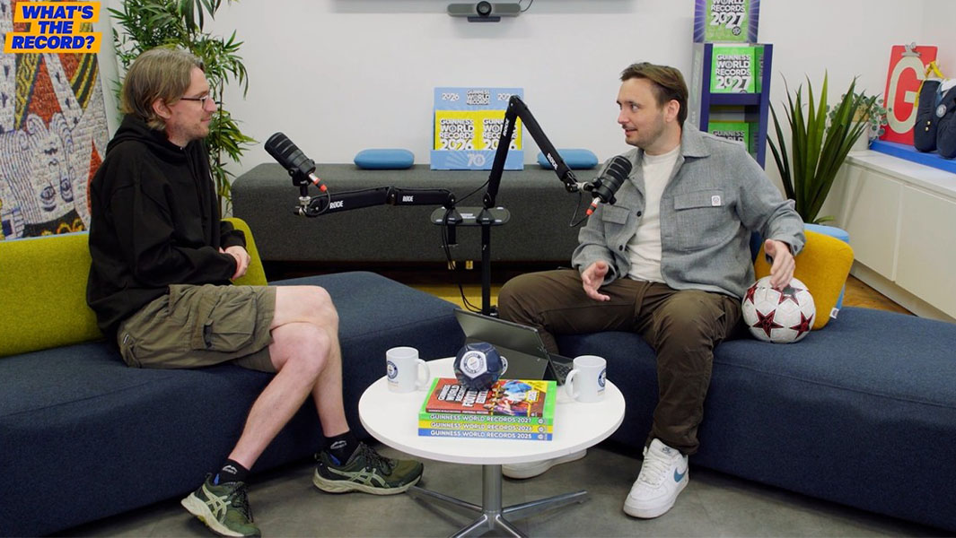 GWR's Tom Beckerlegge and Will Munford on the What's The Record? sofa