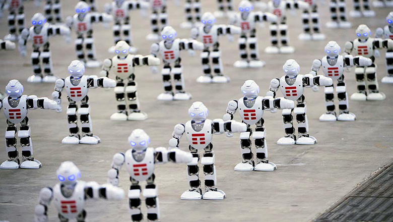 Most robots dancing simultaneously header