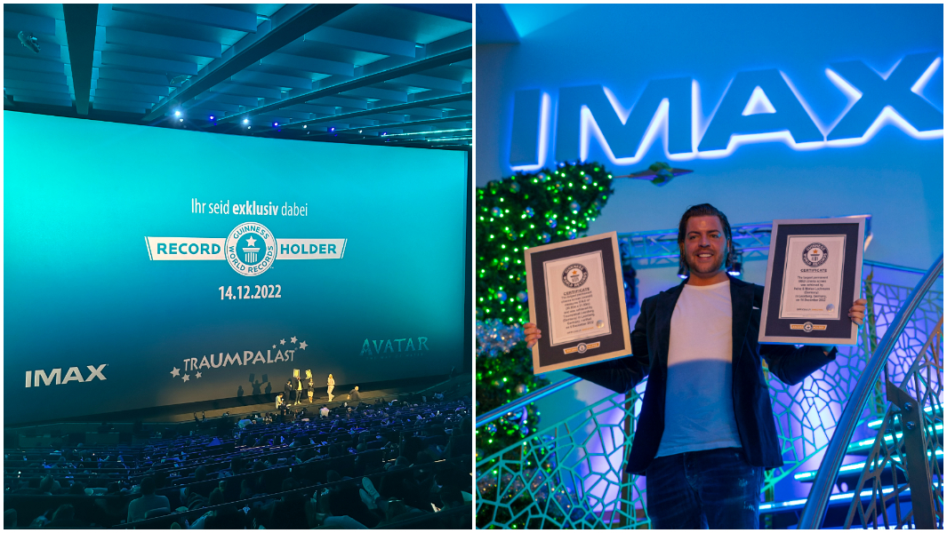 largest permanent imax screen and largest largest permanent cinema screen (overall) broken by traumplast leonberg