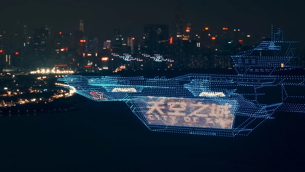 aircraft-formed-by-drones-in-the-night-sky