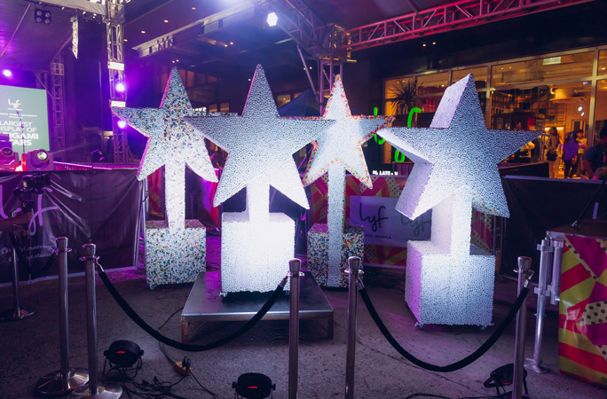 Largest display of origami stars