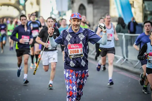 Fastest marathon dressed as a golfer