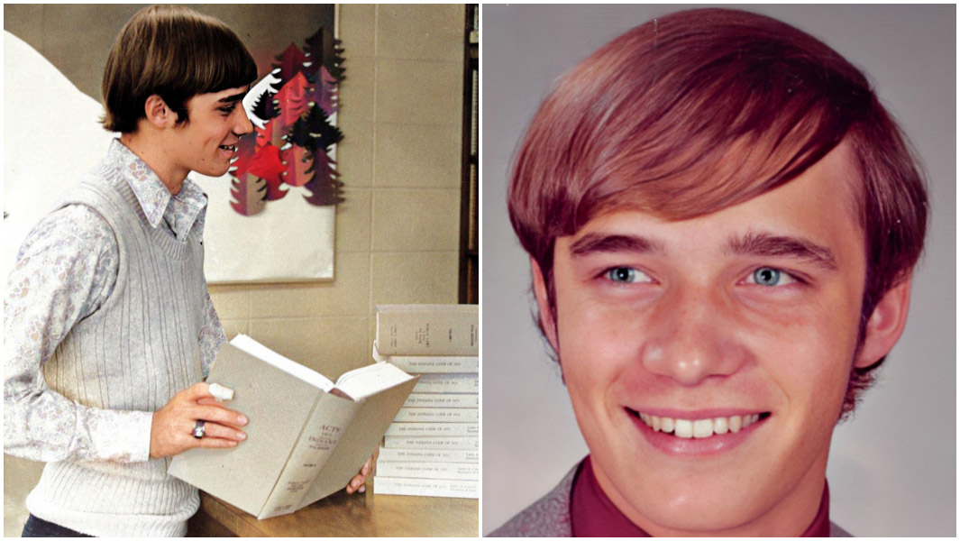 Split image of Marc Griffin smiling