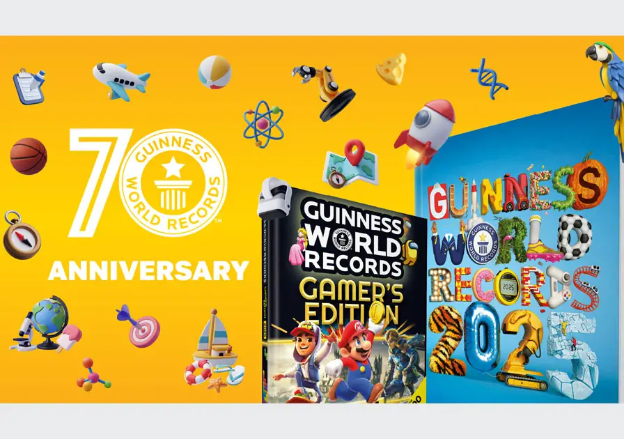 Guinness World Records yellow banner