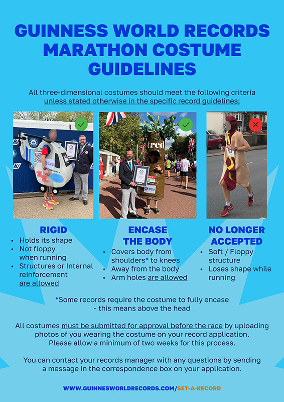 guidelines for costume marathons