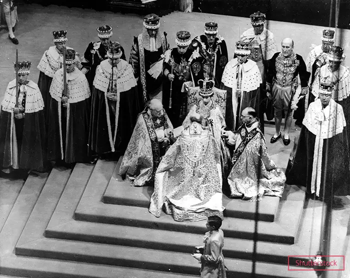 Coronation of queen Elizabeth II