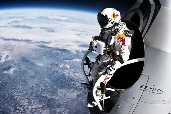 Felix Baumgartner in space