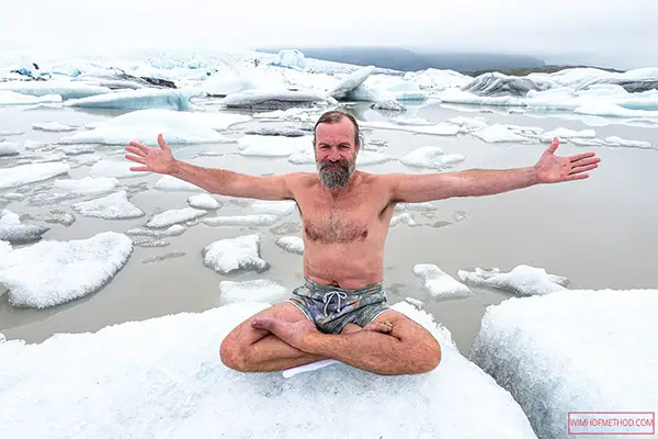 Wim Hof on the ice