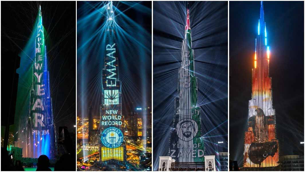 Tallest building with led images