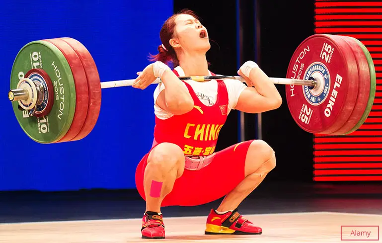 Heaviest weightlifting 63 kg clean & jerk (female)