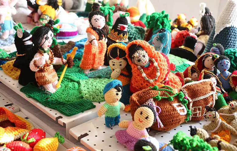 Largest display of crochet sculptures