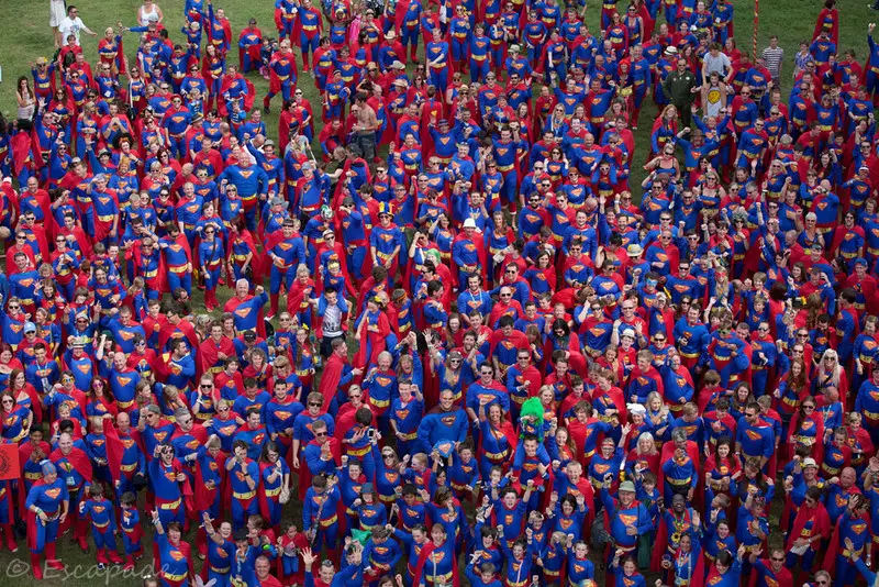 Largest gathering of people dressed as Superman