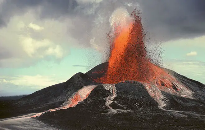 Most active volcano